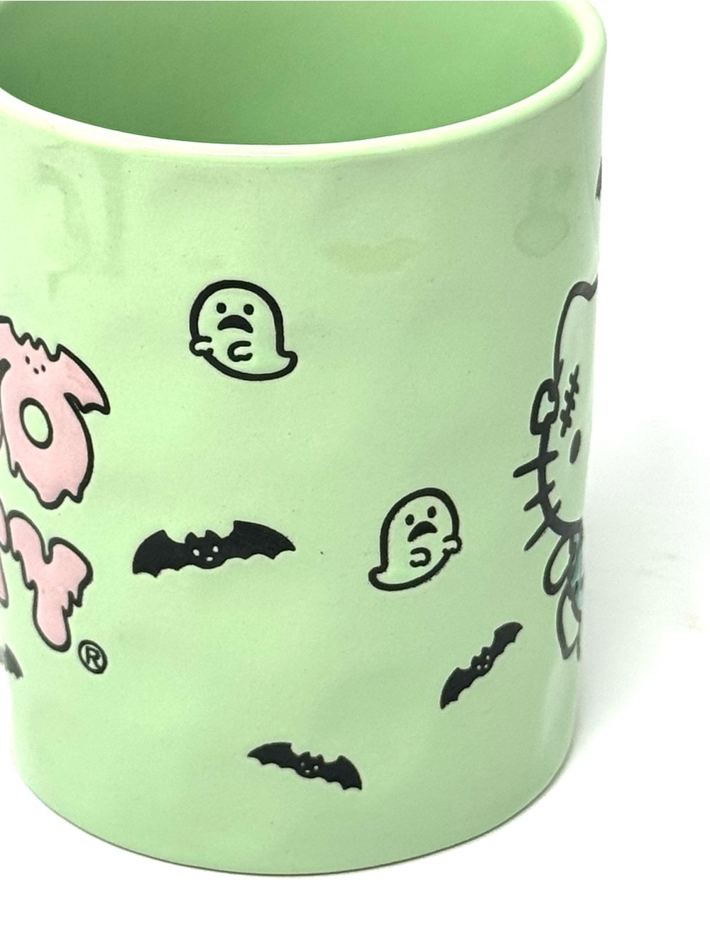 Sanrio Green Ceramic Hello Kitty Zombie Halloween Mug - Picture 2 of 5